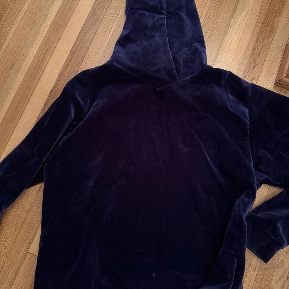 The Kooples Navy Velvet Sweater